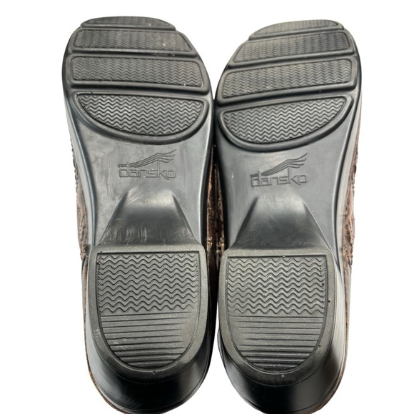 Dansko Sienna Brown Leather Mules Clogs Women's EU 40 US 9 Slip On Comfort Shoe - Picture 8 of 9